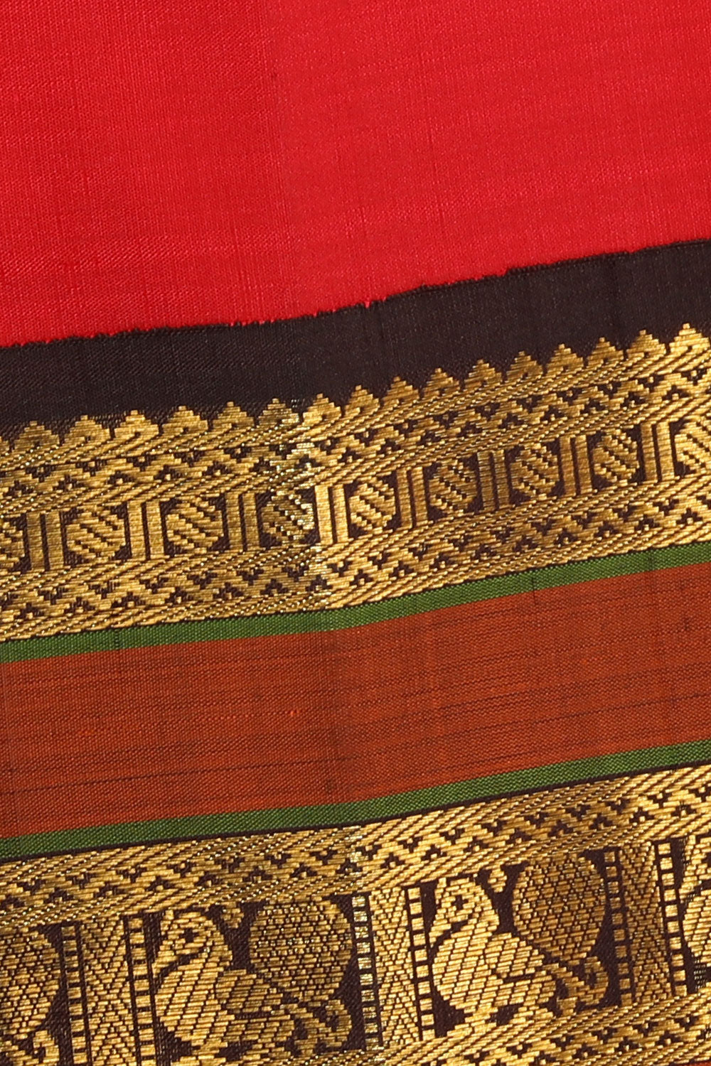 Image of Arani-Silk Red Saree